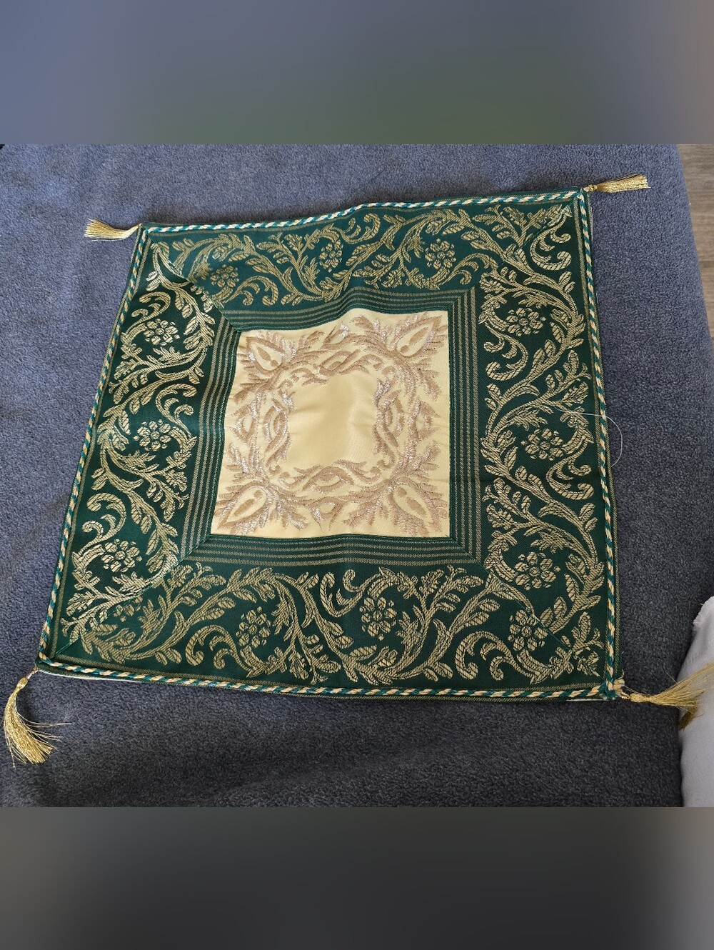 Embroidered Decorative Pillow Covers 15" X 15"